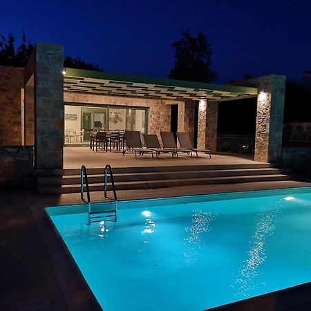 Вилла Ouzo Stone House 1 With Private Pool Пломарион Экстерьер фото